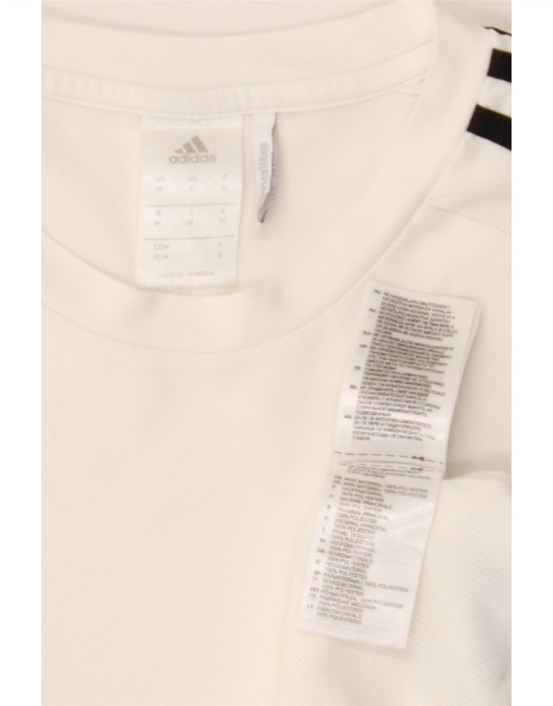 Tricou ADIDAS Climalite pentru bărbați Top mediu alb poliester color bloc