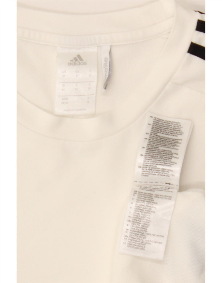 Tricou ADIDAS Climalite pentru bărbați Top mediu alb poliester color bloc