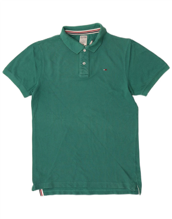 Tricou polo Tommy Hilfiger pentru bărbați, verde mediu