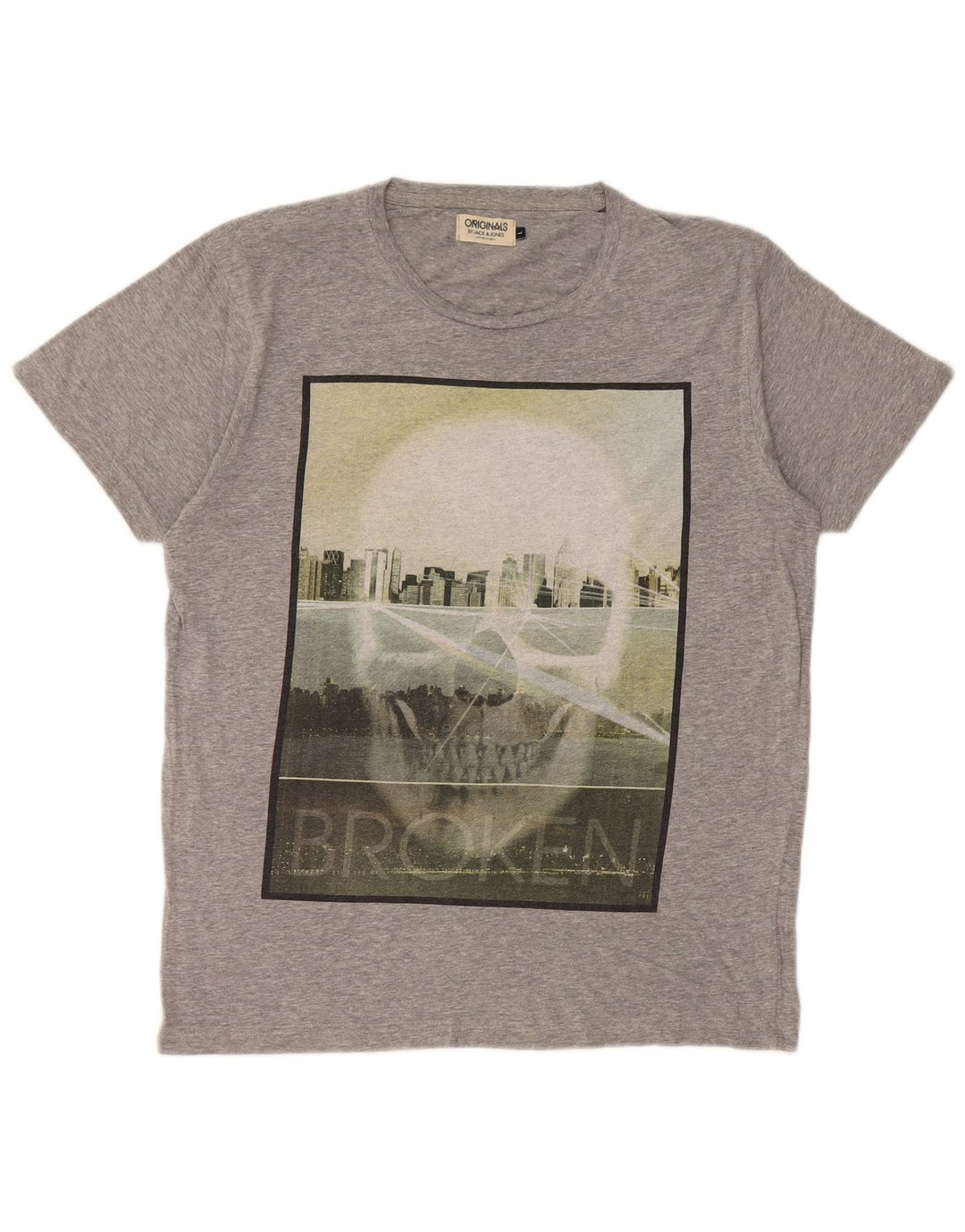 Tricou grafic Jack & Jones pentru bărbați Top mare gri