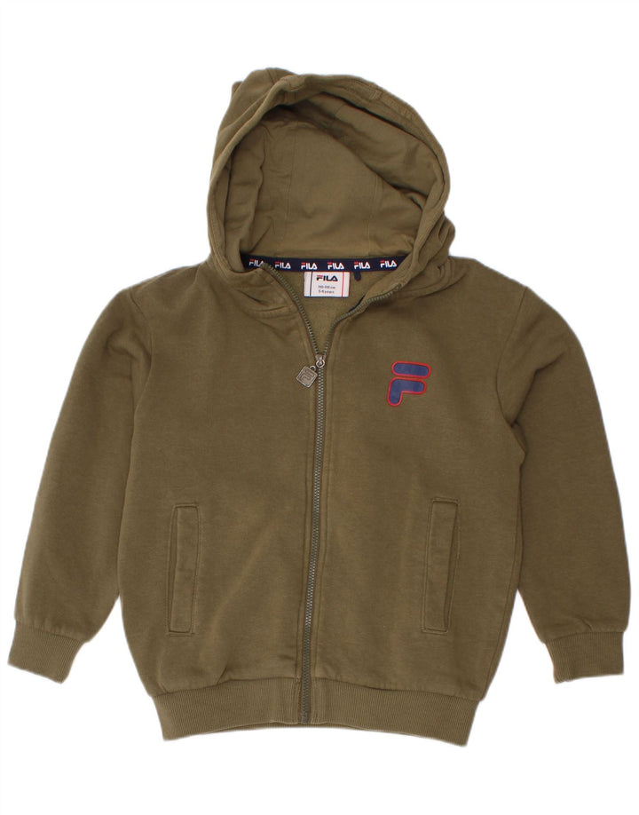Pulover Fila Boys Zip Hoodie 5-6 Ani Kaki