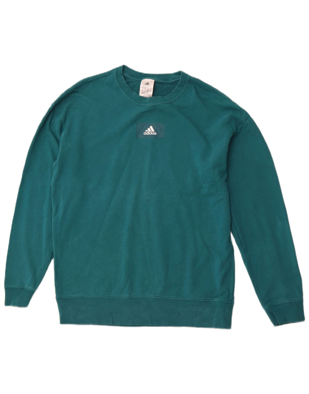 Hanorac pentru bărbați ADIDAS Jumper mic verde bumbac