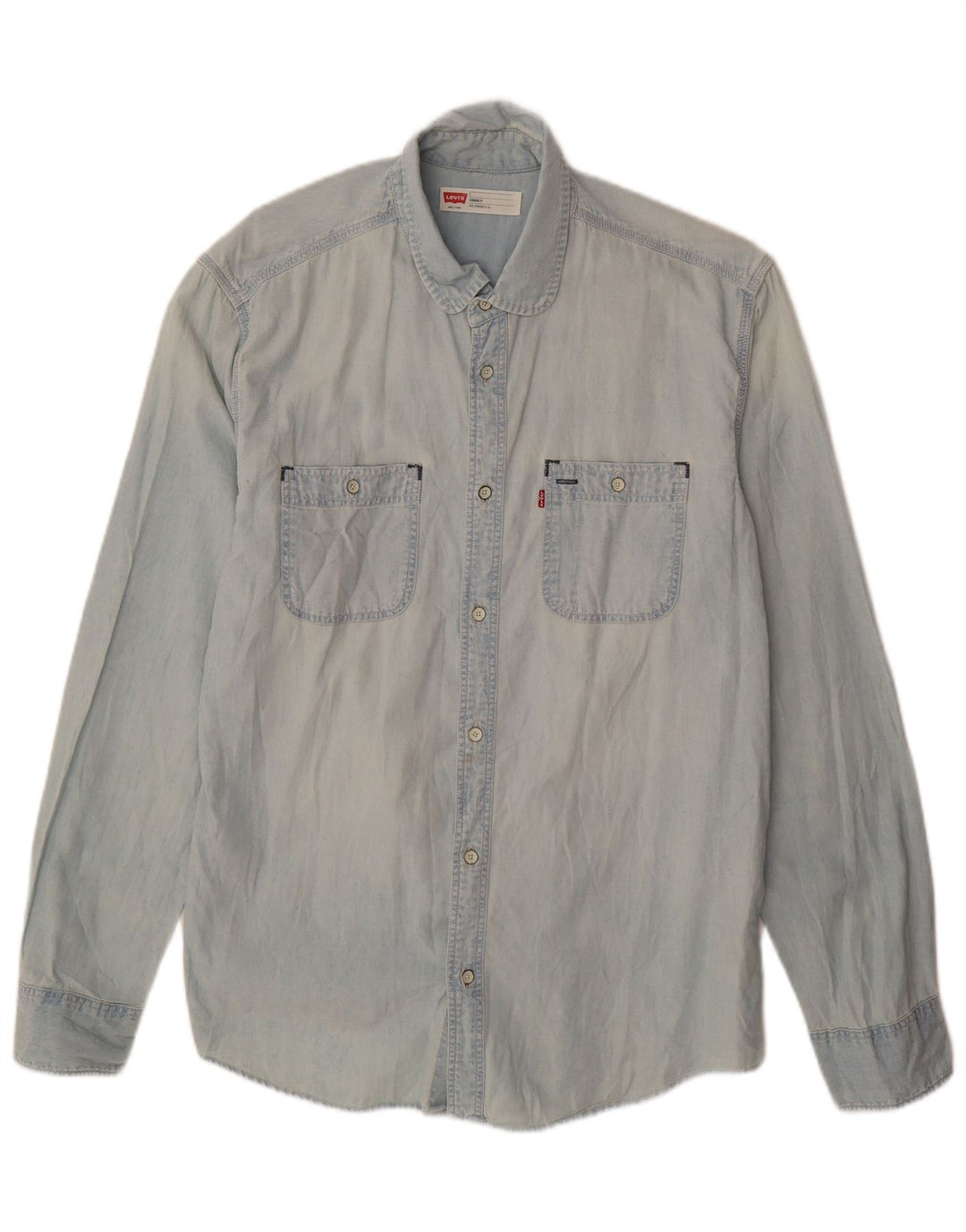 Cămașă Levi's pentru bărbați, cu ajustare standard, din denim, mare, albastru, bumbac