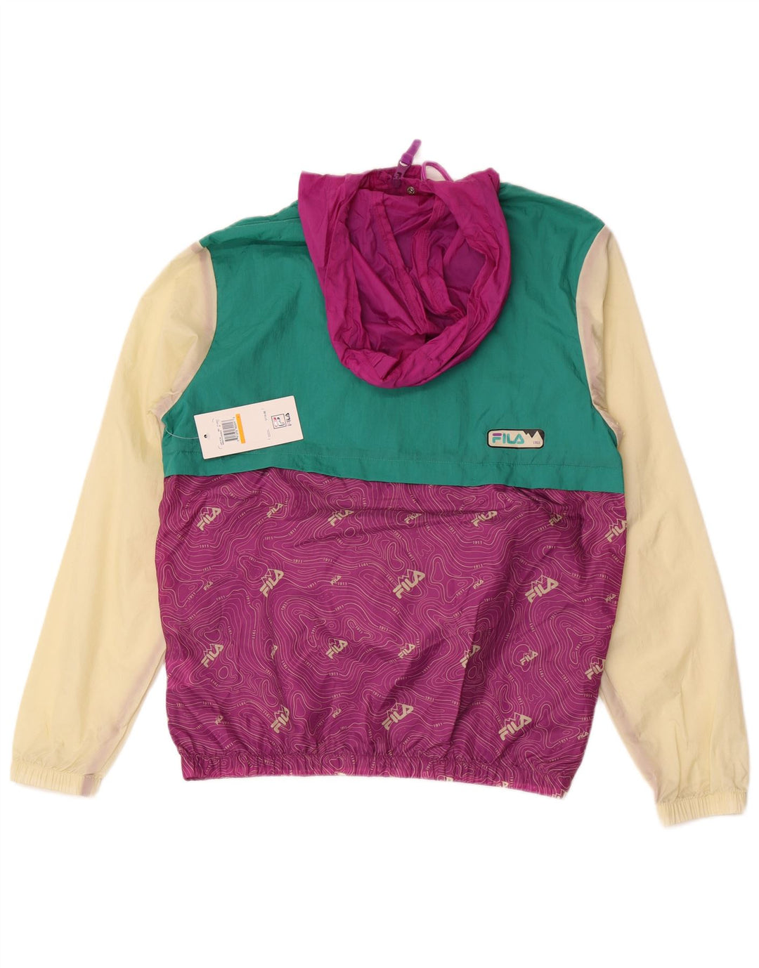 Trening pentru bărbați Fila Graphic Pullover Top Jachetă Mic Violet Colorblock