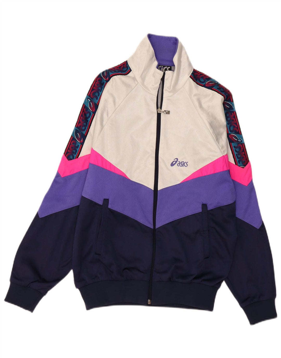 Jachetă de top pentru trening ASICS pentru femei IT 46, mare, albastru bleumarin