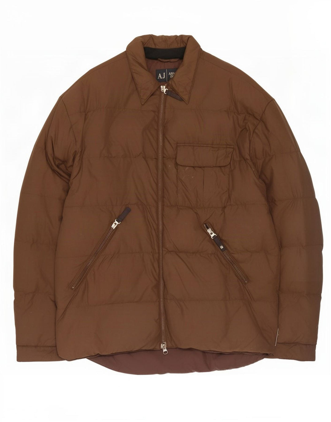 Jachetă căptușită pentru bărbați Armani UK 44 2XL Maro Poliamidă
