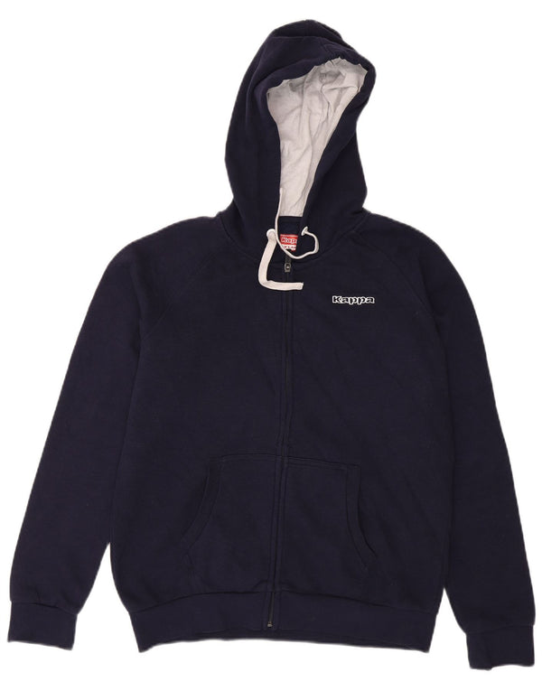 Pulover Kappa pentru femei cu fermoar, UK 18 XL, bumbac bleumarin