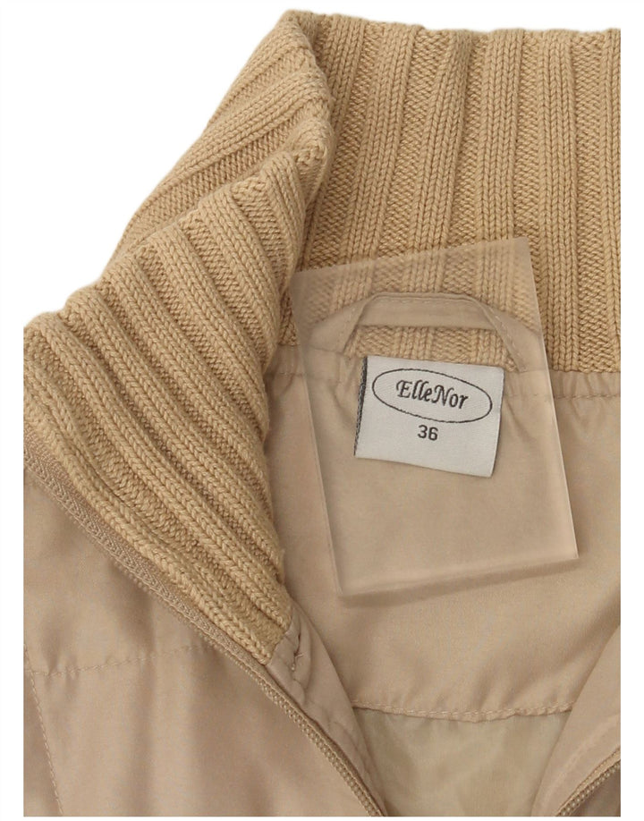 Bomber Vintage pentru femei EU 36 Poliester Bej Mic