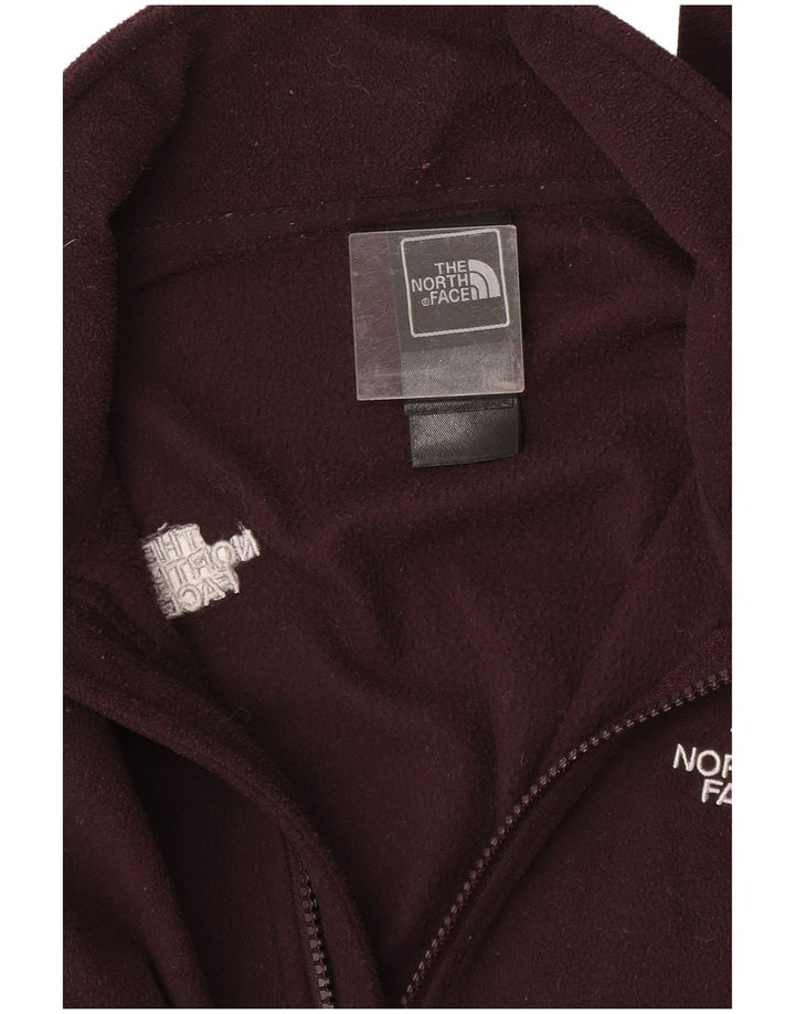THE NORTH FACE Jachetă pentru femei Liner Fleece UK 10 Small Burgundy Poliester