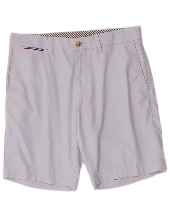 Pantaloni scurți chino Tommy Hilfiger pentru bărbați W32, bumbac albastru mediu