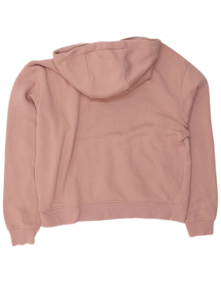 ZARA Mens Hoodie Jumper Medium Pink Cotton