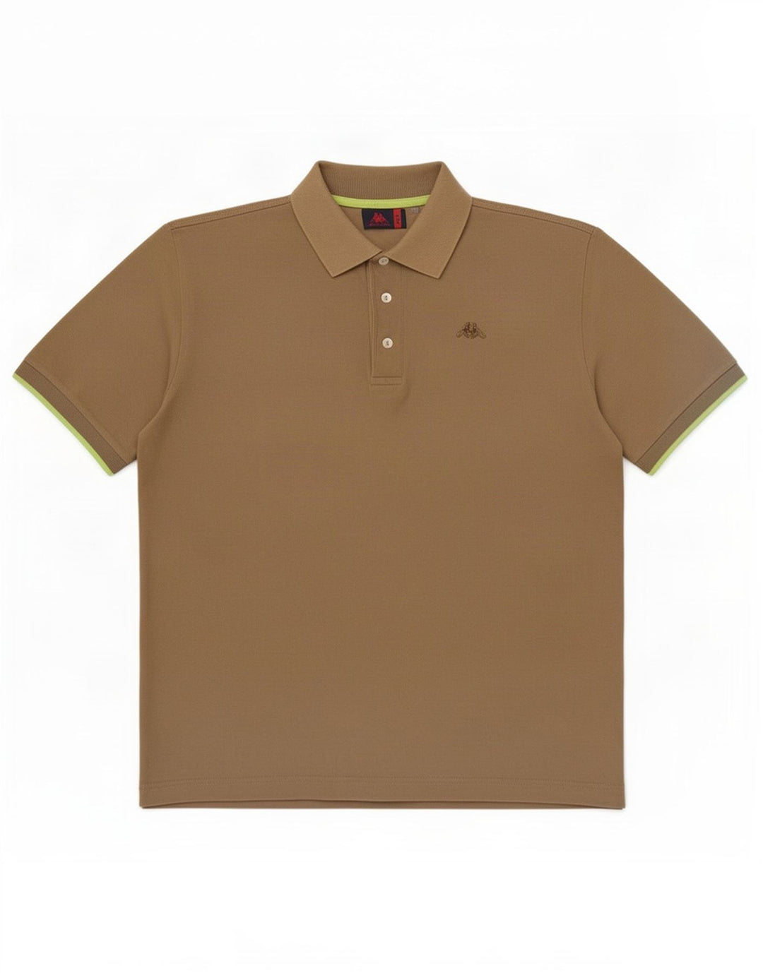 Cămașă polo pentru bărbați Kappa, bumbac kaki mare