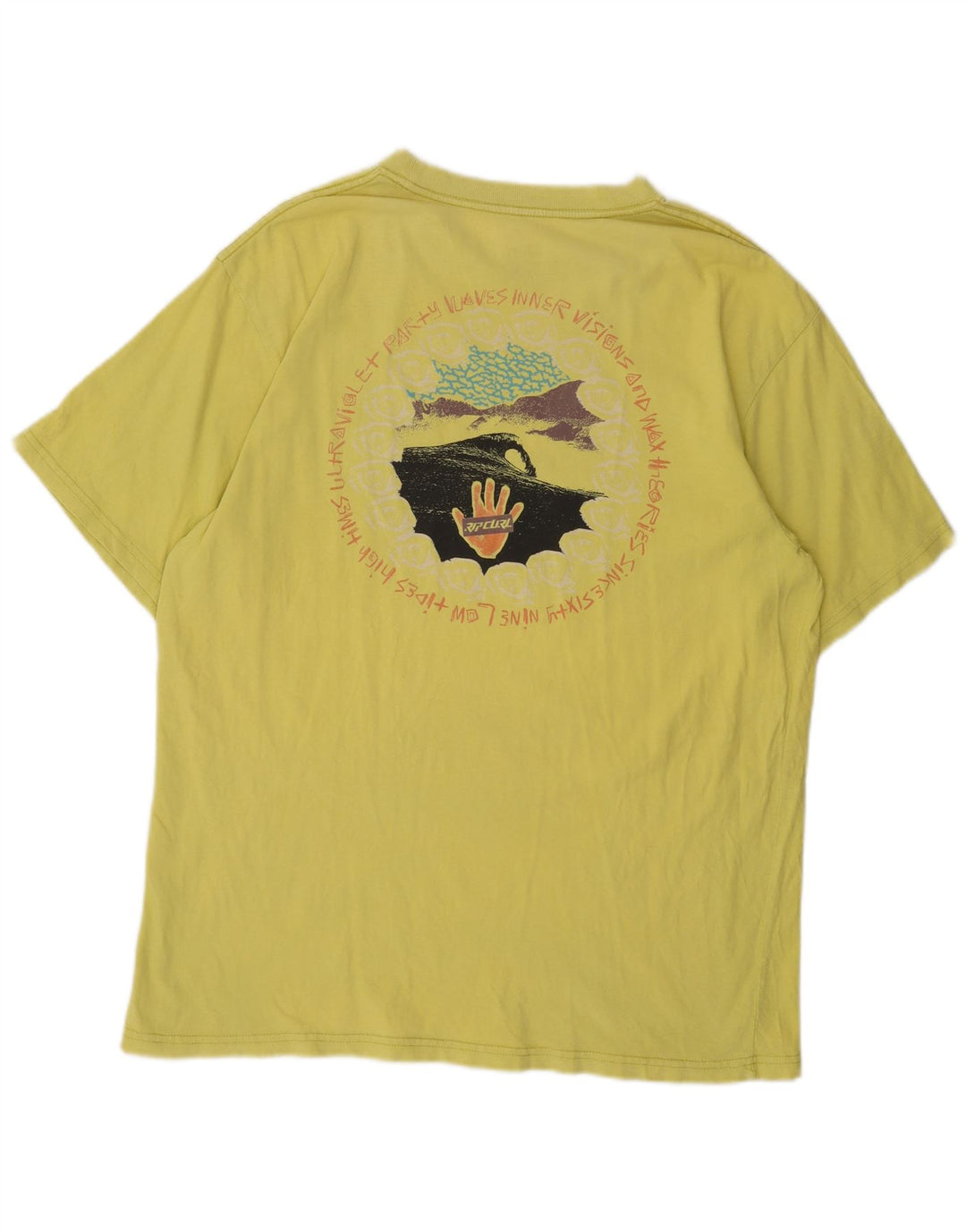 Tricou grafic Rip Curl pentru bărbați Top mare galben