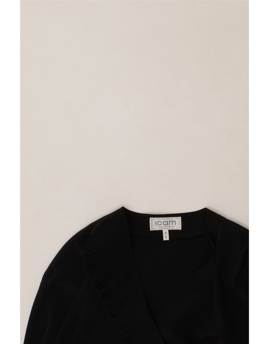 ICAM Womens Shirt Blouse IT 50 XL Black Vintage Icam and Second-Hand Icam from Messina Hembry 
