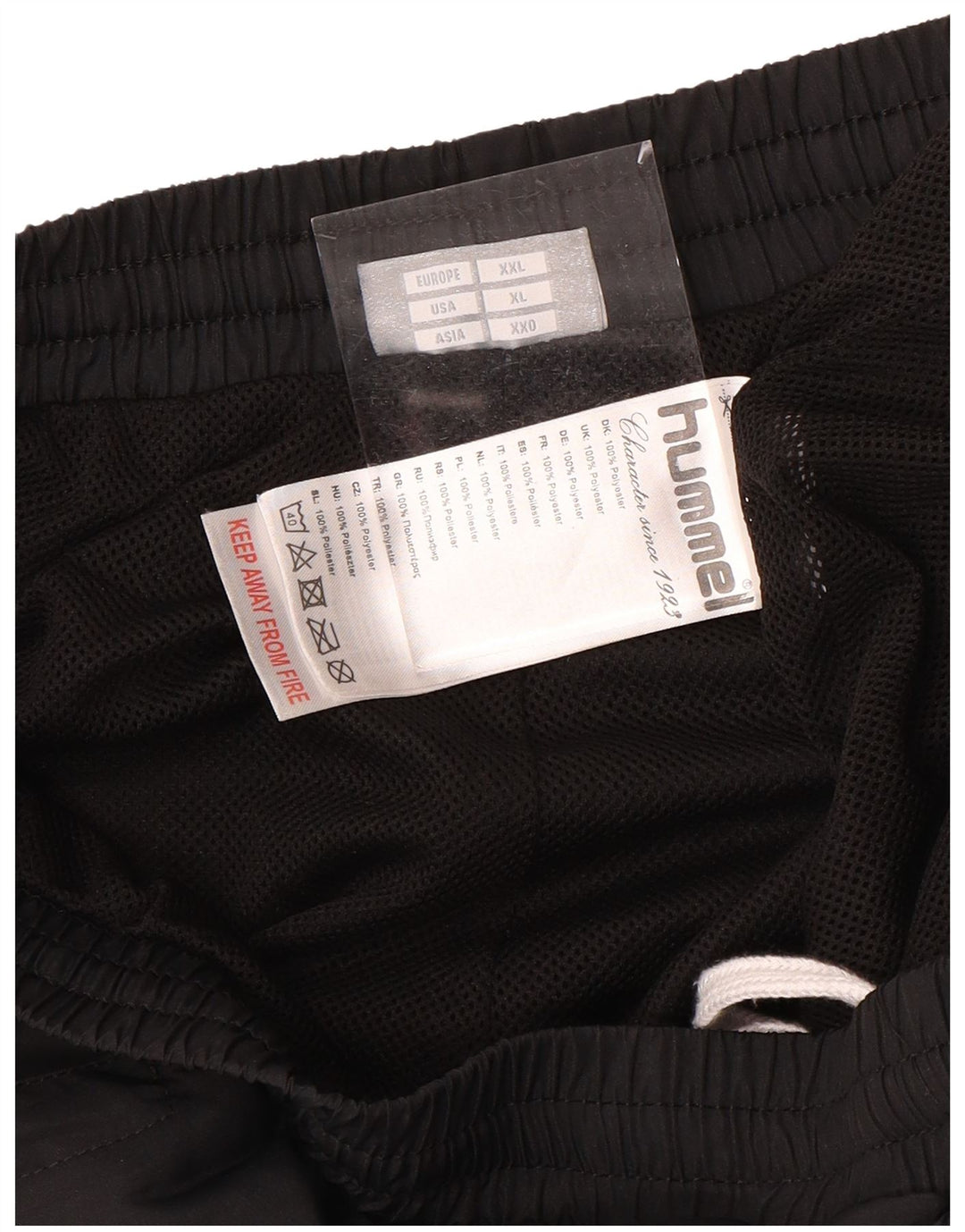 Pantaloni de trening grafic pentru bărbați HUMMEL XL negru