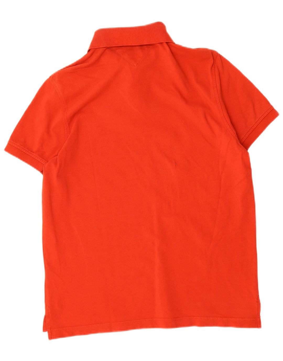 TOMMY HILFIGER Mens Regular Fit Polo Shirt Medium Red Cotton