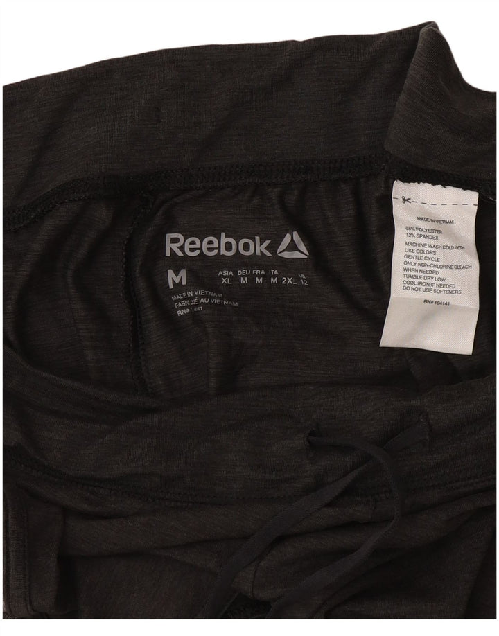 Pantaloni scurti sport Reebok pentru femei UK 12, gri mediu, poliester color bloc