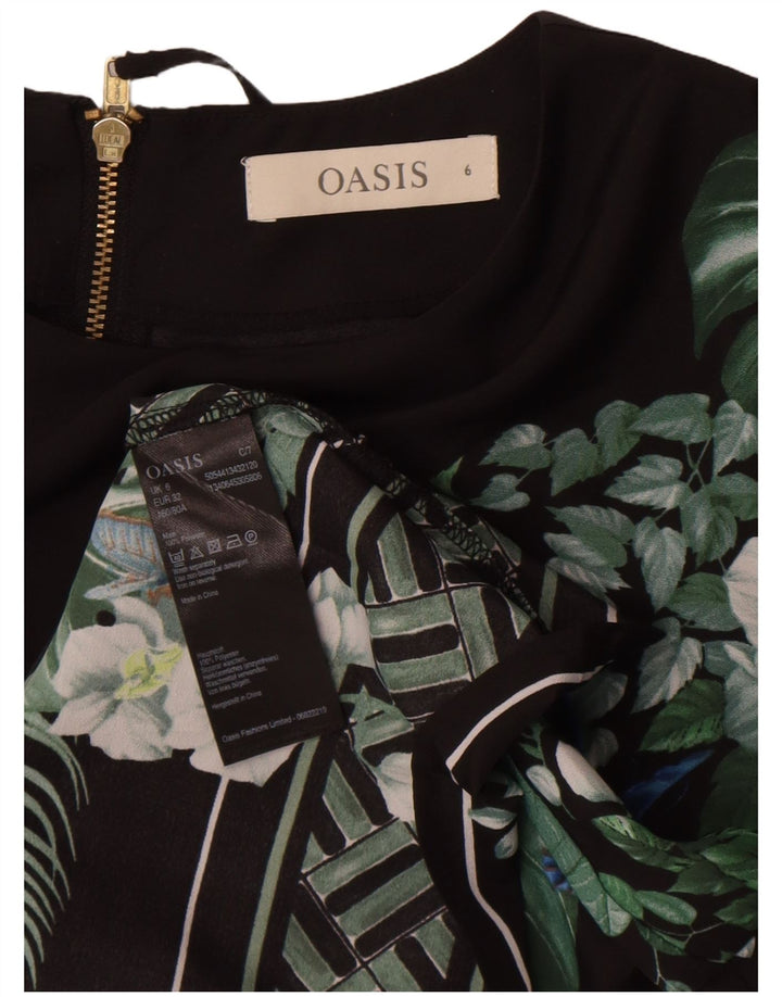 Bluză pentru femei Oasis UK 6 XS Poliester floral negru