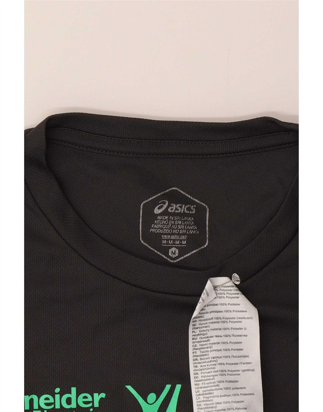 Tricou Asics Paris pentru femei Top UK 14 Medium Gri Poliester