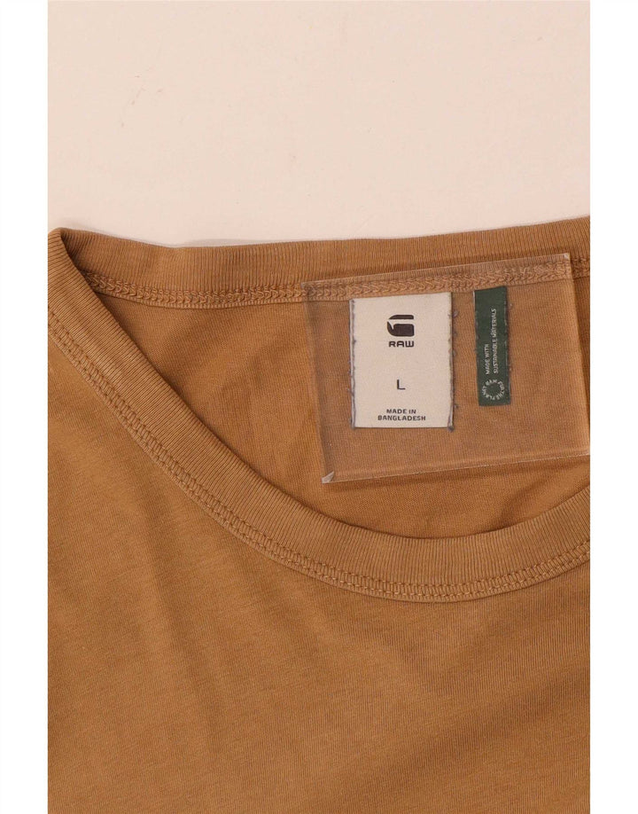 Tricou grafic pentru bărbați G-Star Top mare maro