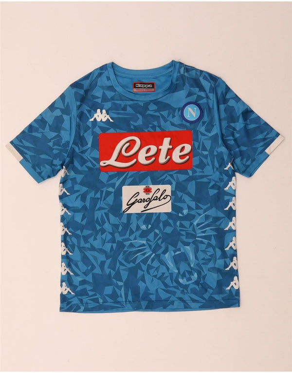 Tricou Grafic Kappa Băieți Napoli Top 9-10 Ani Poliester Geometric Albastru