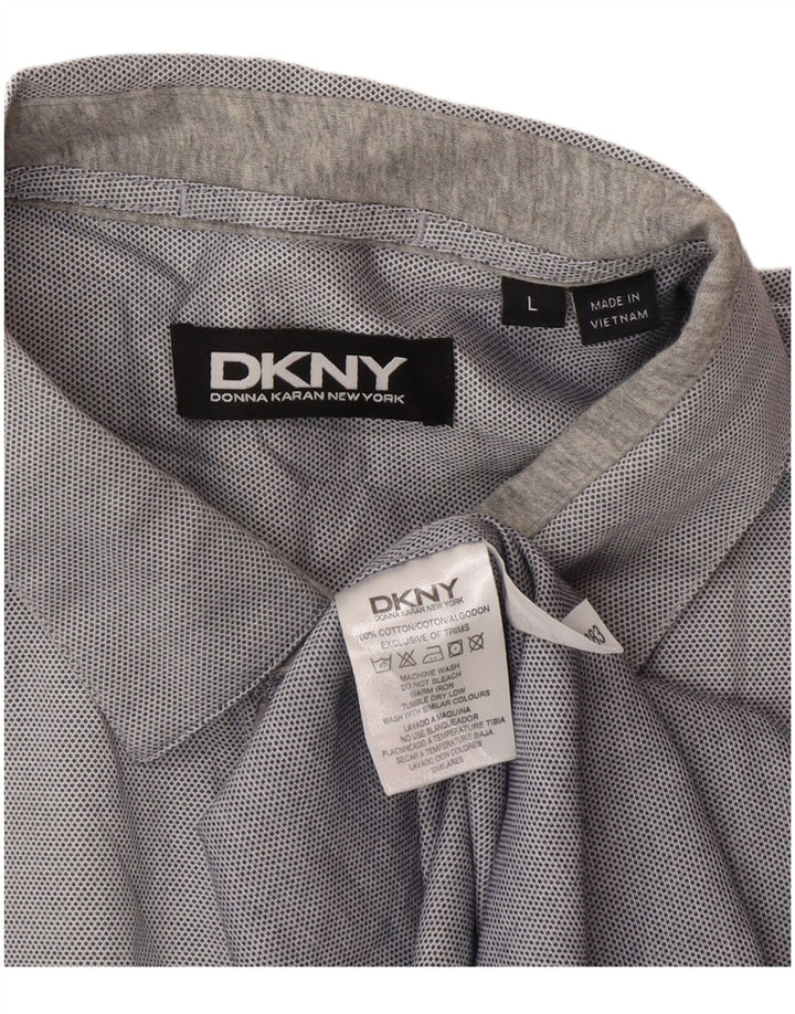 Cămașă pentru bărbați Dkny, mare, gri, bumbac