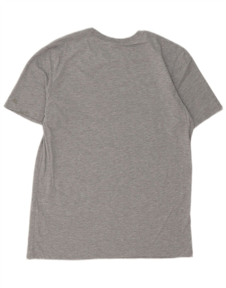 Tricou cu croi atletic Nike pentru bărbați Top, bumbac, gri mediu