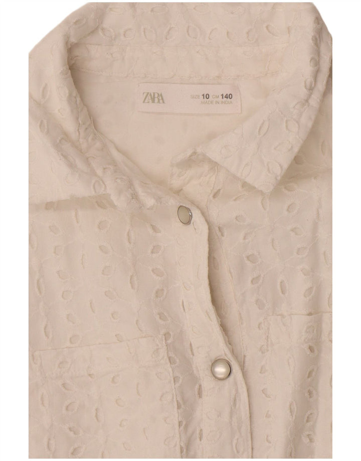 Costum pentru fete Zara 9-10 ani alb