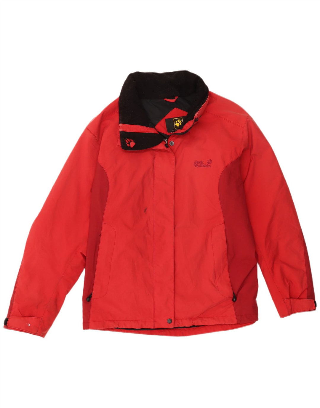 Jack Wolfskin Jachetă de ploaie pentru femei UK 14 Poliamidă roșie mare