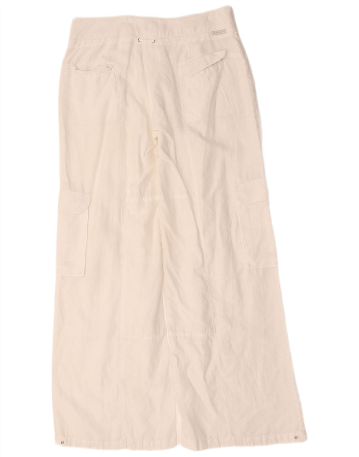 Pantaloni cargo pentru femei Calvin Klein L36 L34 alb