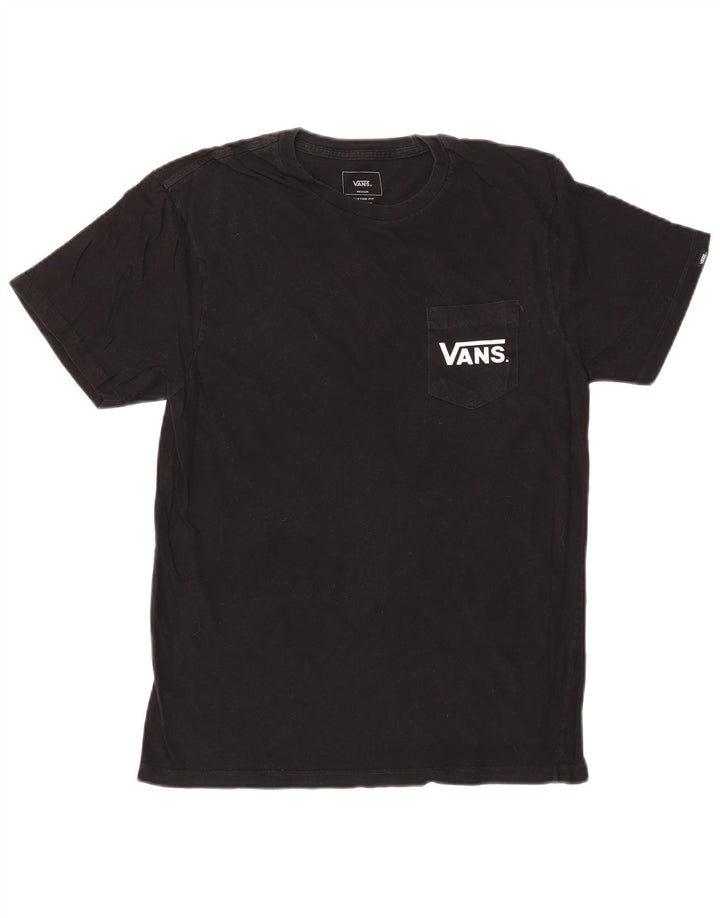 Tricou grafic personalizat VANS pentru bărbați Top, bumbac mediu negru