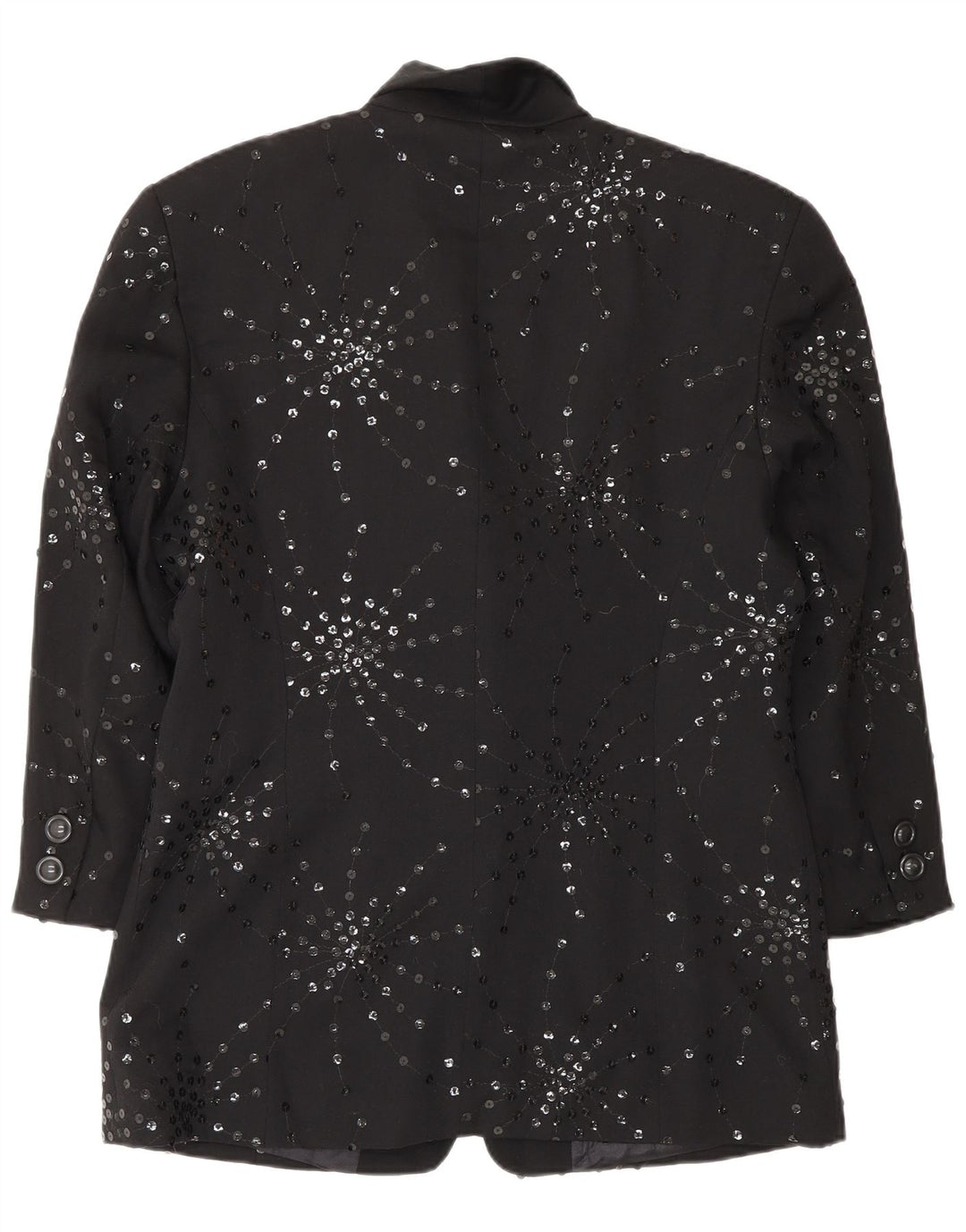 Jachetă pentru femei MONDI cu 1 nasture EU 40 Lână florală neagră medie