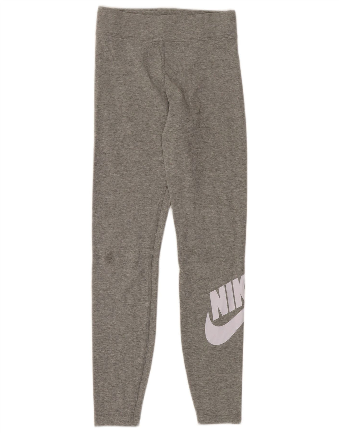Leggings grafic NIKE pentru femei UK 10, bumbac gri mic