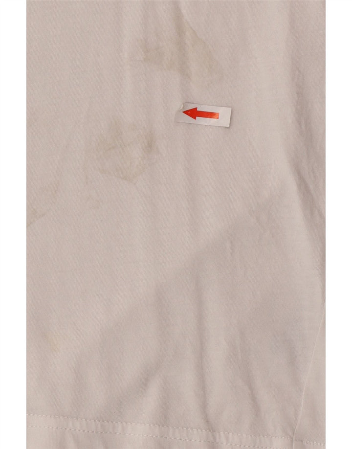Tricou grafic Tommy Hilfiger pentru bărbați Top mediu din bumbac alb