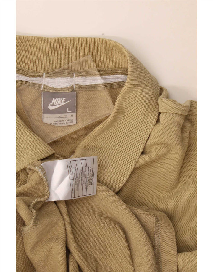 Tricou polo Nike pentru bărbați, bumbac kaki mare