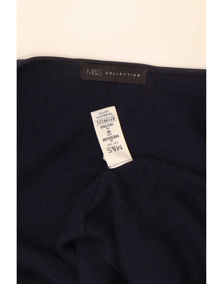 Pulover cardigan deschis pentru femei Marks & Spencer UK 12 Medium Bleumarin Acrilic