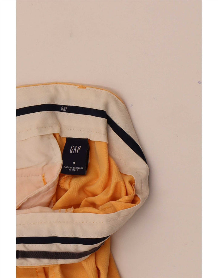 Pantaloni scurti chino pentru femei Gap US 8 Medium W32 Bumbac galben