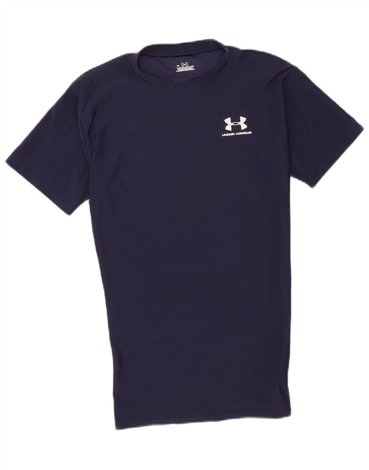 Tricou Under Armour pentru bărbați Top mare din poliester bleumarin