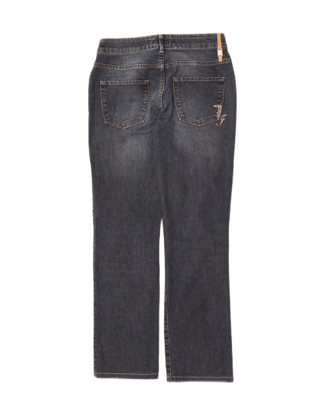 TRUSSARDI Womens Straight Jeans W25 L29 Grey Cotton Vintage Trussardi and Second-Hand Trussardi from Messina Hembry 