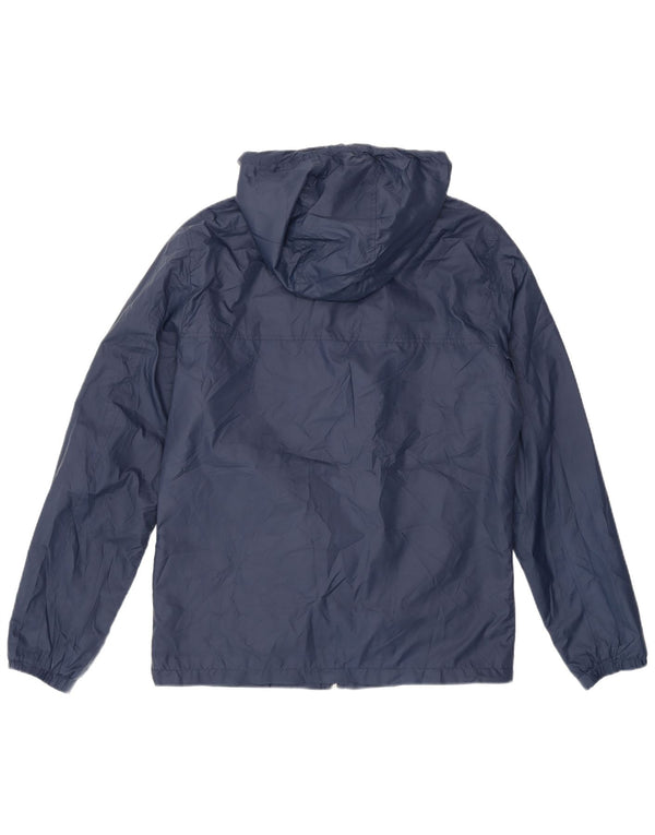 Jack & Jones Jachetă de ploaie cu glugă pentru bărbați UK 38 Medium Bleumarin Colorblock