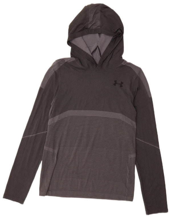 Under Armour Boys Graphic Top Mânecă Lungă 11-12 Ani Lung Gri Dunge