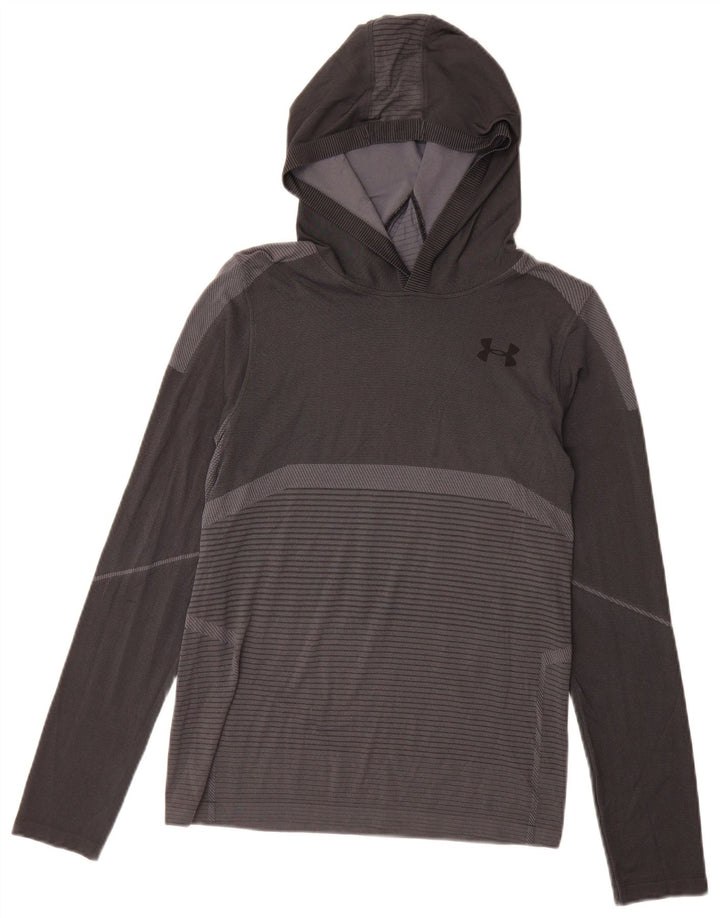 Under Armour Boys Graphic Top Mânecă Lungă 11-12 Ani Lung Gri Dunge