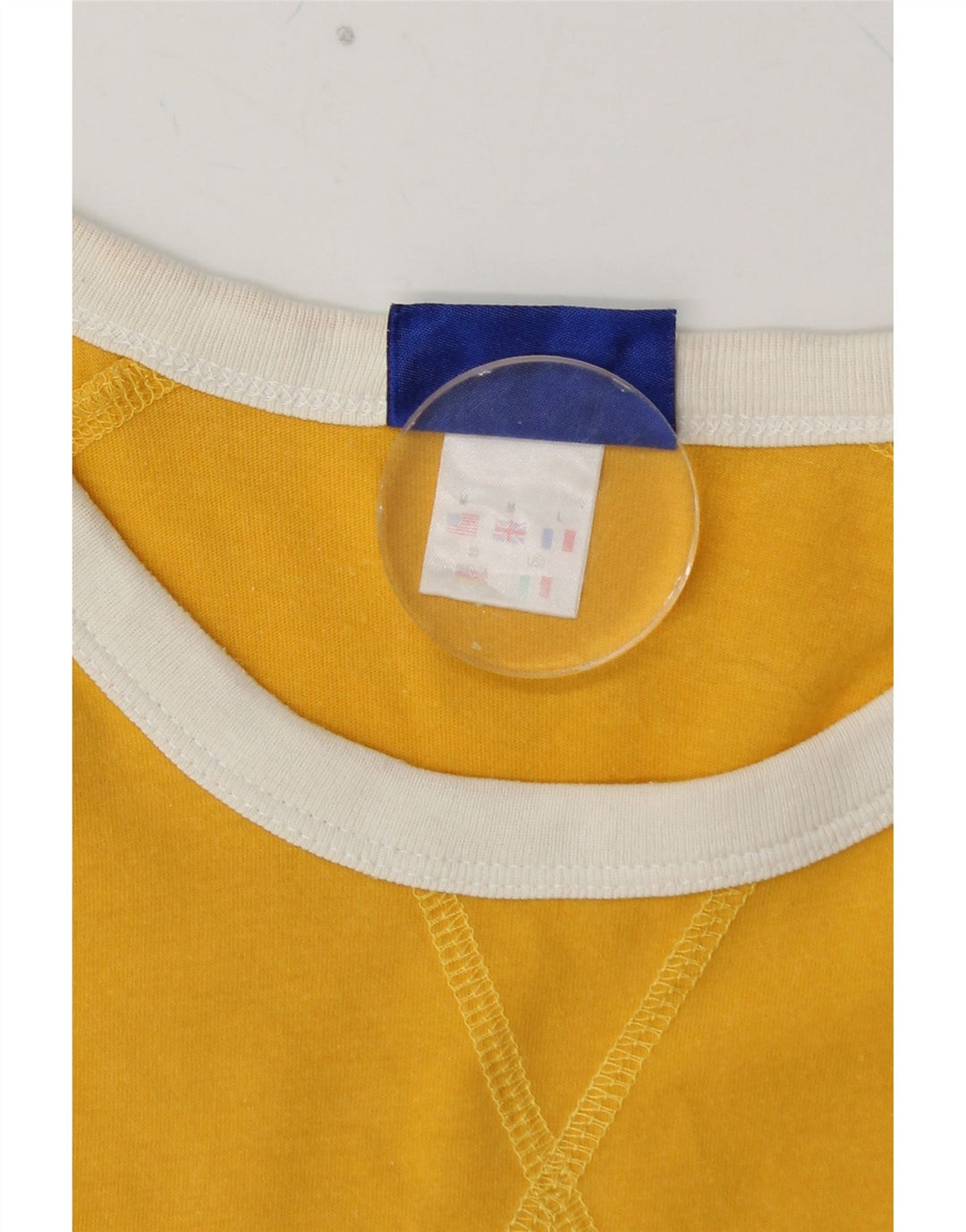 Tricou grafic REEBOK pentru bărbați Top din bumbac galben mediu