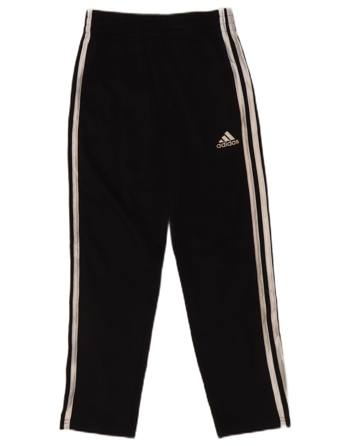 Pantaloni de trening Adidas baieti 7-8 ani poliester negru