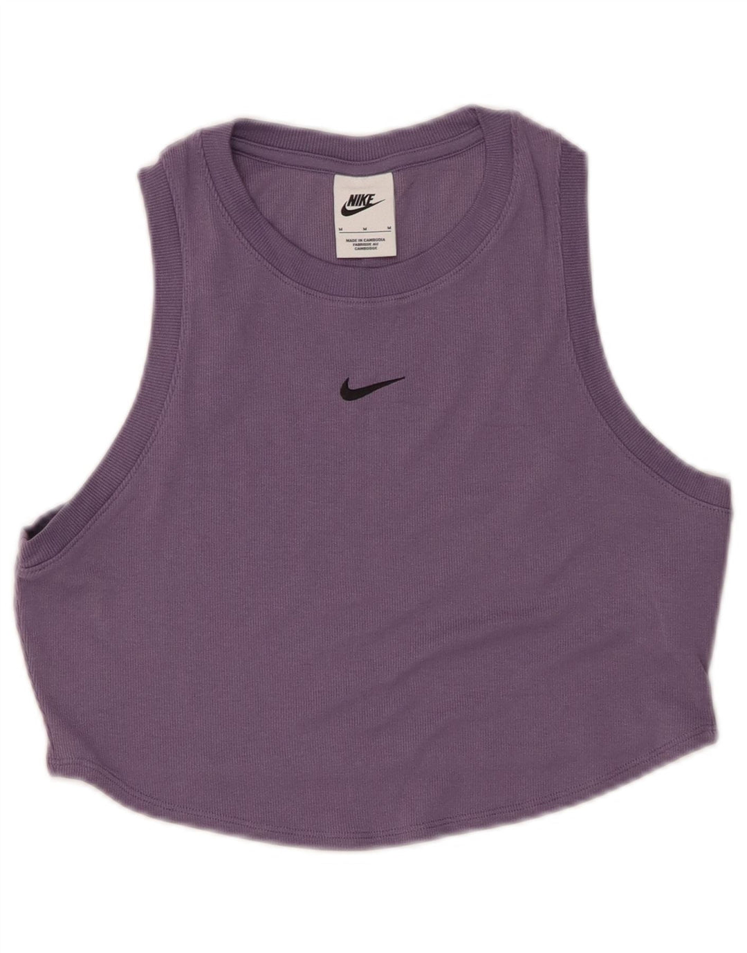 Top cu vestă crop pentru femei NIKE UK 12 Poliester violet mediu
