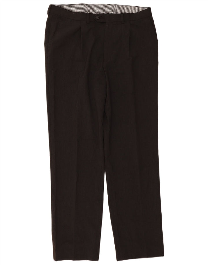 Pantaloni de costum pentru bărbați Marks & Spencer L36 L33 poliester gri