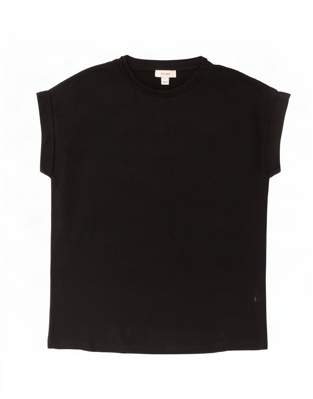 Tricou pentru bărbați Reiss Top mic bumbac negru