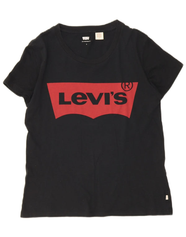 Tricou grafic Levi's pentru femei Top UK 10 Small Black