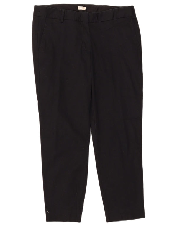 Pantaloni tăiați pentru femei J. Crew US 8 Medium W32 L26 Bumbac negru