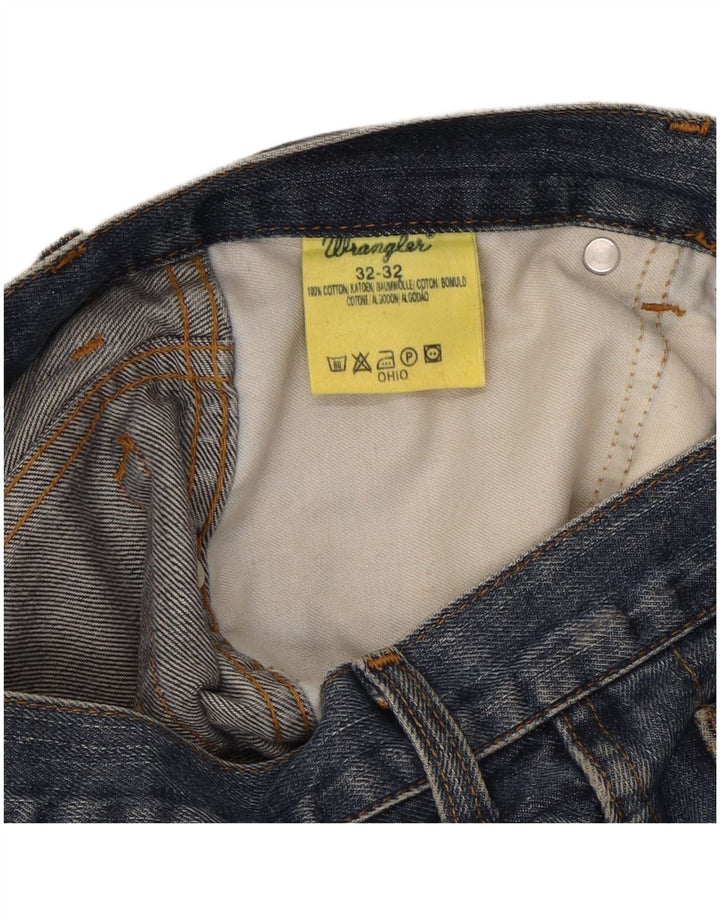 Blugi drepti pentru bărbați Wrangler W32 L32 bumbac bleumarin